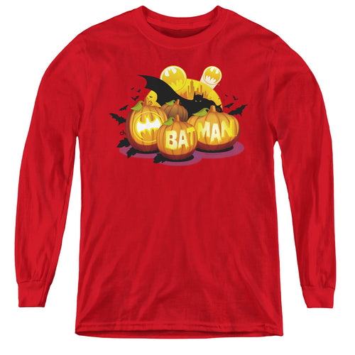 Batman Bat O Lanterns Youth Long Sleeve T-Shirt