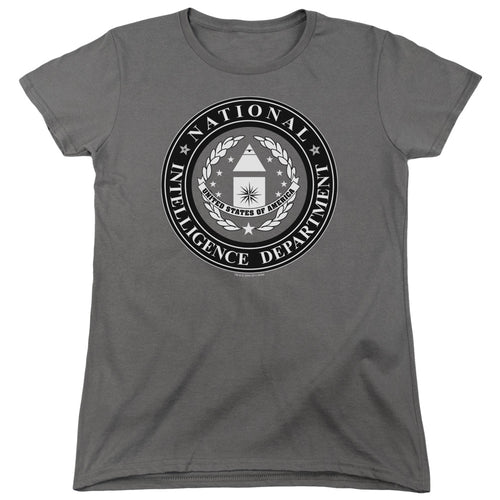 Stargate SG-1 National Intelligence Department Womens T-Shirt