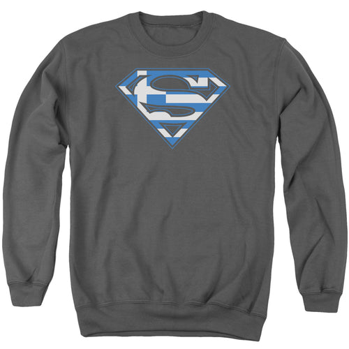 Superman Greek Shield Crewneck Sweatshirt