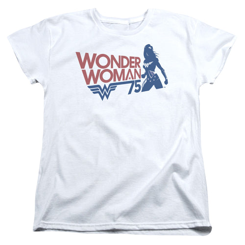 Wonder Woman WW75 Silhouette Womens T-Shirt