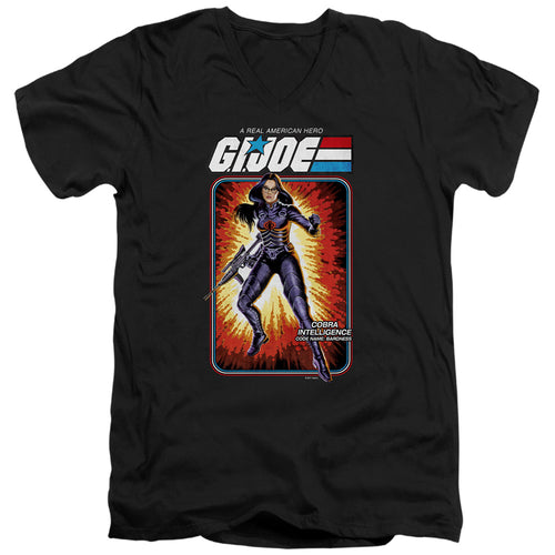 G.I. Joe Baroness Card V-Neck T-Shirt