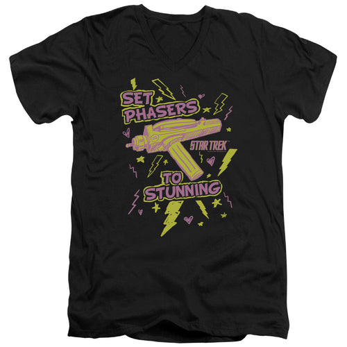 Star Trek Set Phasers to Stunning V-Neck T-Shirt