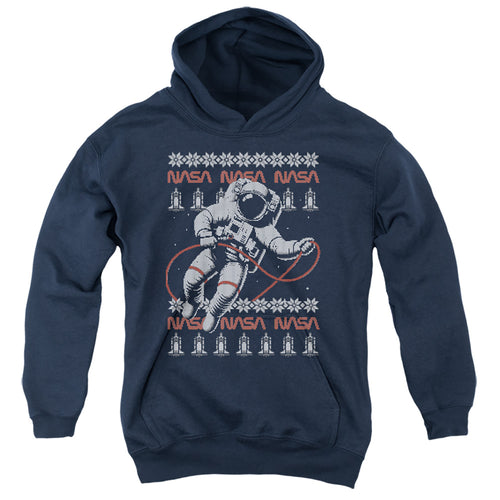 NASA Astronaut Ugly Christmas Youth Hoodie