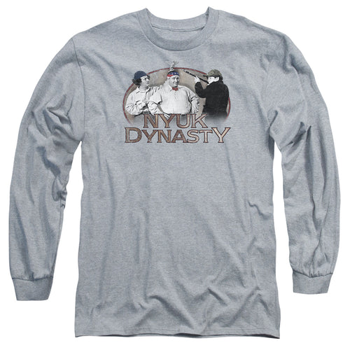 The Three Stooges Nyuk Dynasty Long Sleeve T-Shirt