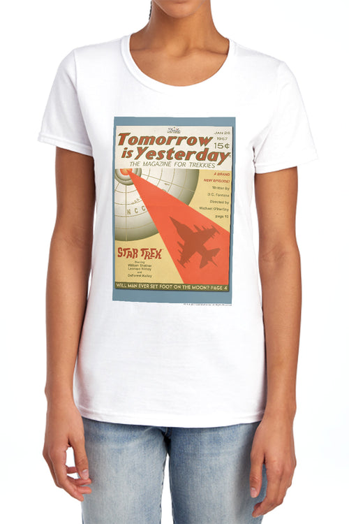 Star Trek Juan Ortiz Tomorrow is Yesterday Womens T-Shirt