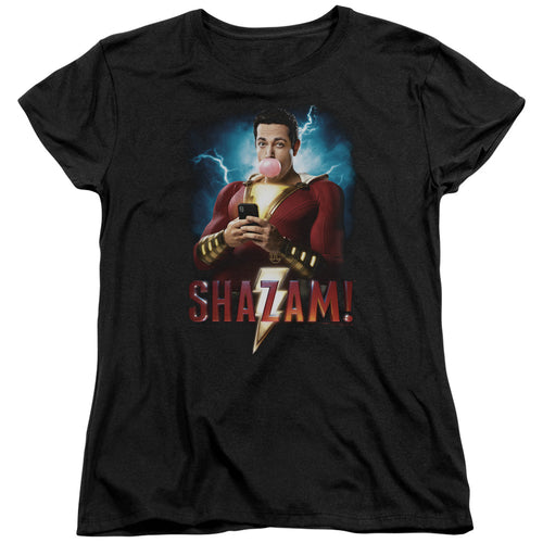 Shazam! Blowing Up Womens T-Shirt