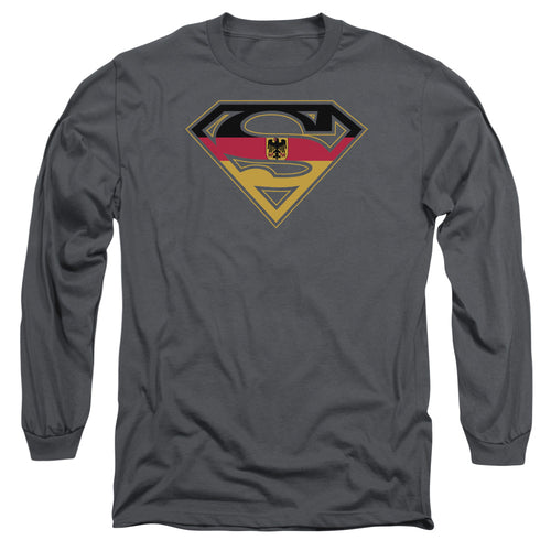 Superman German Shield Long Sleeve T-Shirt