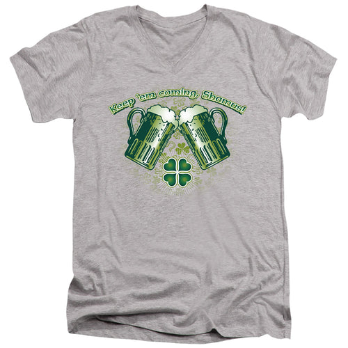 St Patrick's Day Keep Em Coming Shamus V-Neck T-Shirt