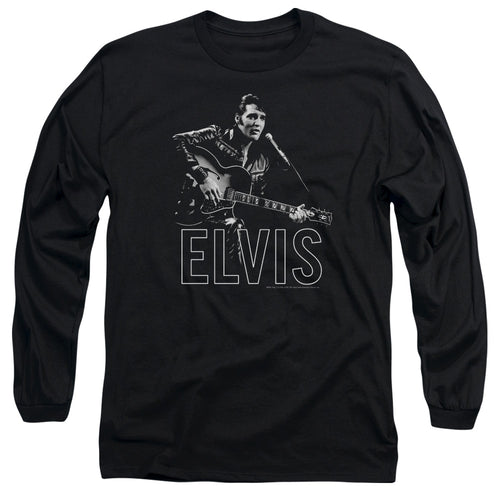 Elvis Presley Guitar In Hand Long Sleeve T-Shirt
