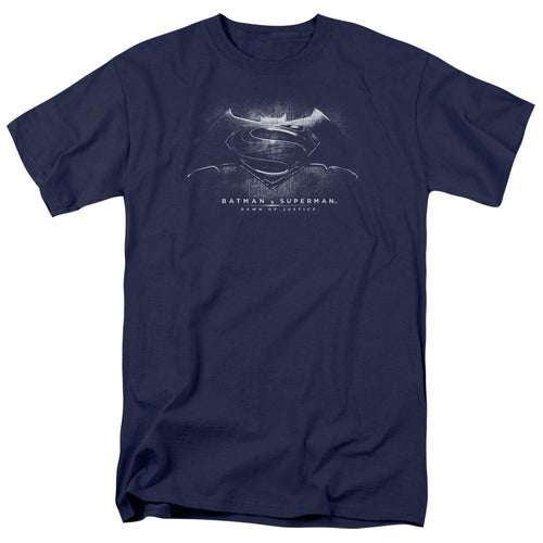 Batman v Superman Bw Logo T-Shirt