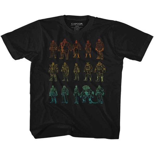 Street Fighter Outlines Youth/Toddler T-Shirt