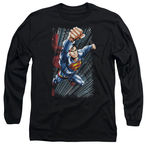 Superman Faster Than Long Sleeve T-Shirt