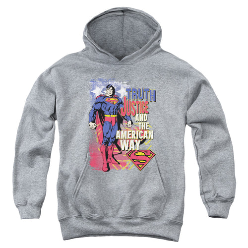 Superman Truth Justice Youth Hoodie