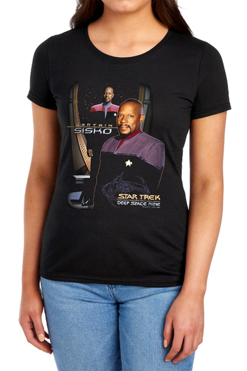 Star Trek Captain Sisko Womens T-Shirt