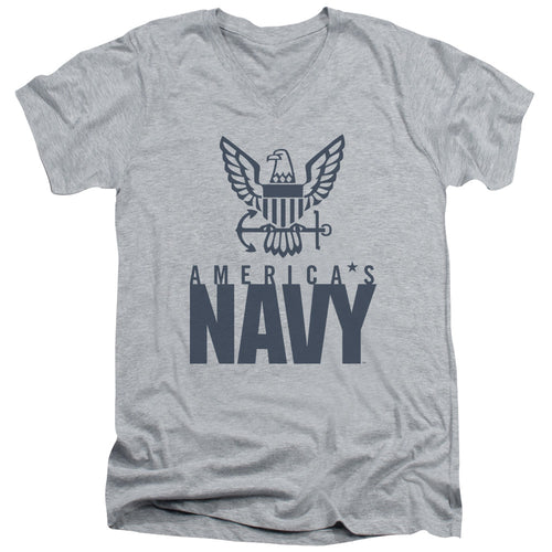 U.S. Navy Eagle Logo V-Neck T-Shirt