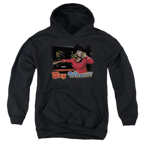 Star Trek Uhura Say What Youth Hoodie