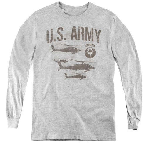 US Army Airborne Helicopters Youth Long Sleeve T-Shirt