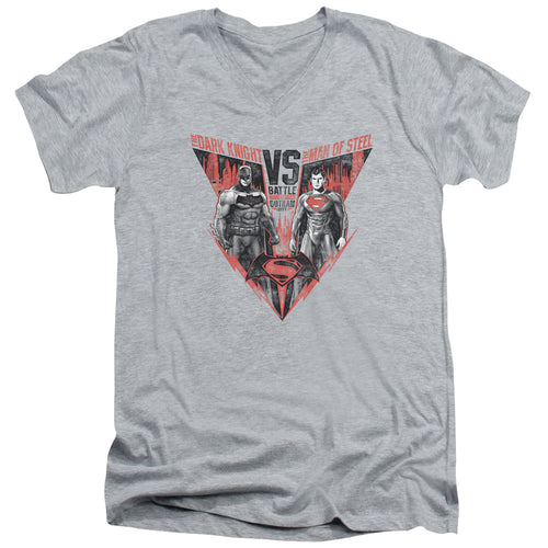 Batman v Superman Batlle For Gotham V-Neck T-Shirt