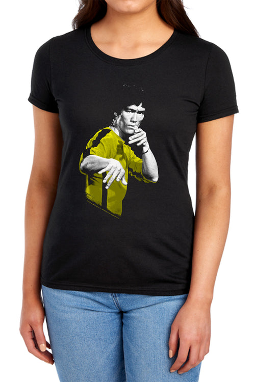 Bruce Lee Suit of Death Womens T-Shirt