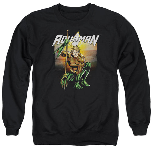 Justice League Beach Sunset Crewneck Sweatshirt