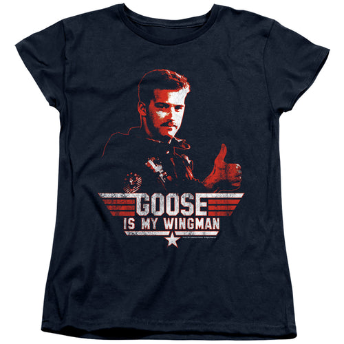 Top Gun Goose Is My Wingman Womens T-Shirt
