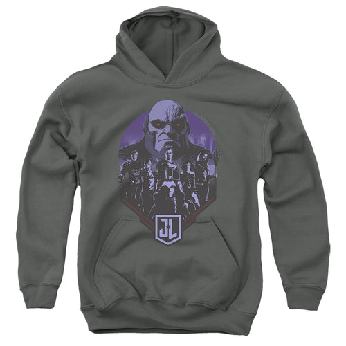 Justice League and Darkseid Youth Hoodie