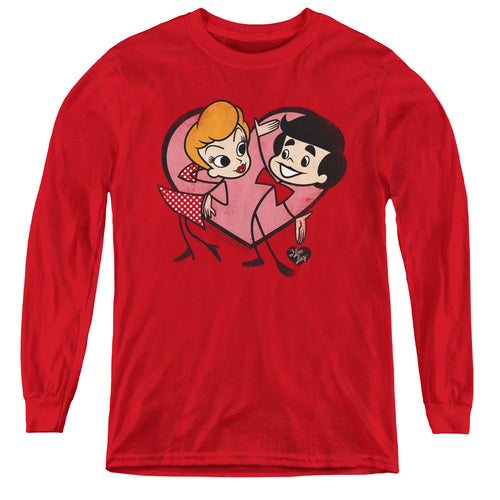 I Love Lucy Cartoon Love Youth Long Sleeve T-Shirt
