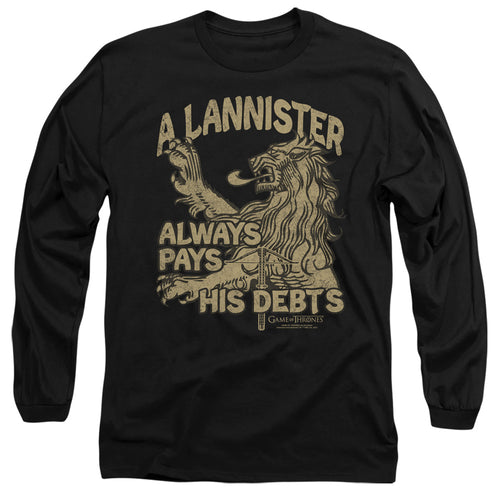Game of Thrones Debts Long Sleeve T-Shirt
