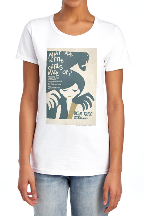 Star Trek What Are Little Girls Made Of Womens T-Shirt