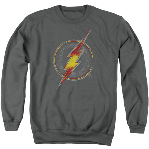 DC Comics Flash Busted Logo Crewneck Sweatshirt