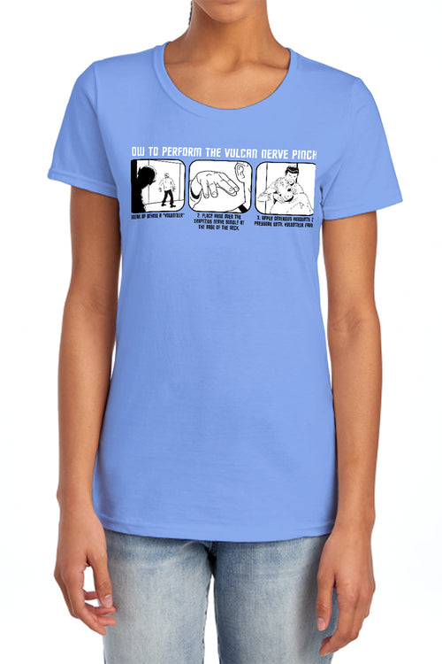 Star Trek Vulcan Nerve Pinch Womens T-Shirt