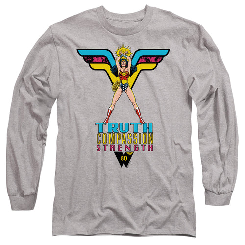Wonder Woman Truth, Compassion, Strength Long Sleeve T-Shirt