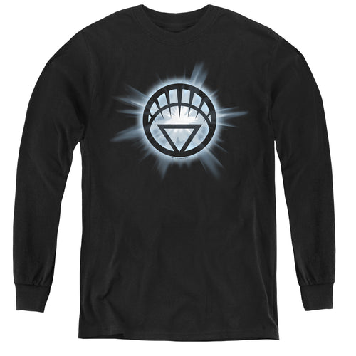 Green Lantern White Glow Youth Long Sleeve T-Shirt