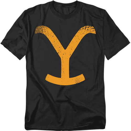 Yellowstone Distressed Large Brand T-Shirt