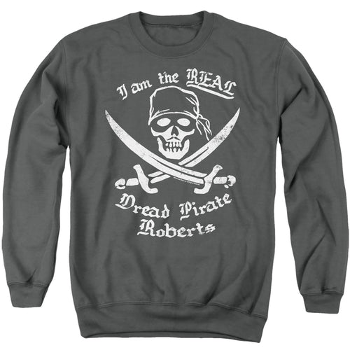 The Princess Bride The Real Dread Pirate Roberts Charcoal Crewneck Sweatshirt