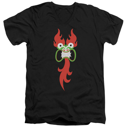 Samurai Jack Aku Face V-Neck T-Shirt
