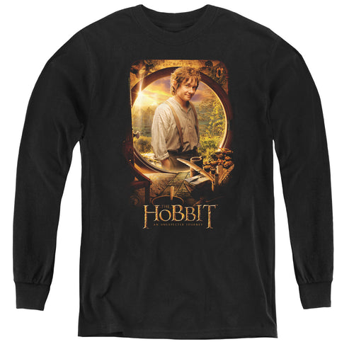 The Hobbit Bilbo Portrait Youth Long Sleeve T-Shirt
