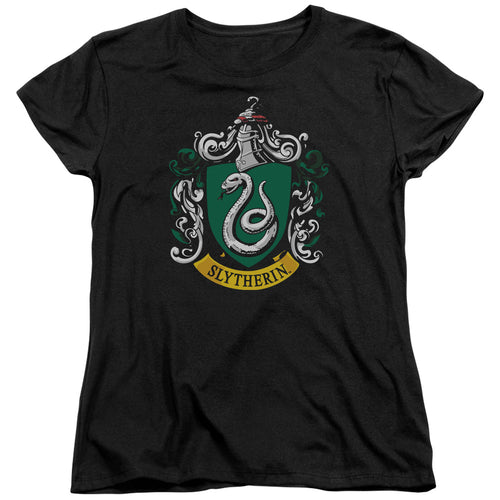 Harry Potter Slytherin Crest Womens T-Shirt