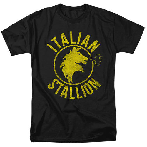 Rocky Italian Stallion Horse Black T-Shirt