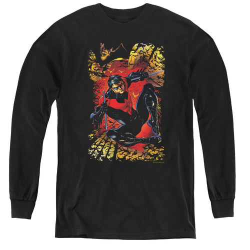 Justice League Nightwing #1 Youth Long Sleeve T-Shirt
