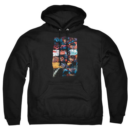 Superman Torn Collage Pullover Hoodie