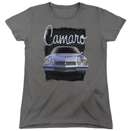 Chevy Yellow Camaro Womens T-Shirt