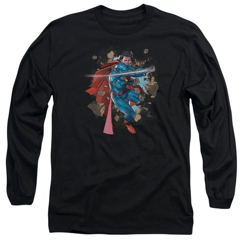 Superman Rock Breaker Long Sleeve T-Shirt