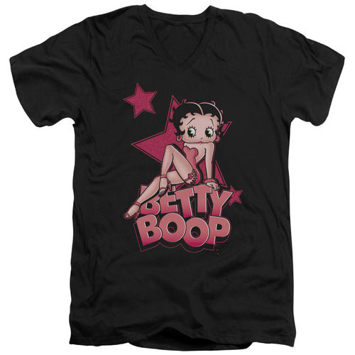 Betty Boop Sexy Star V-Neck T-Shirt