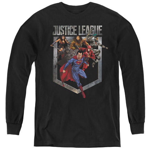 Justice League Charge Youth Long Sleeve T-Shirt