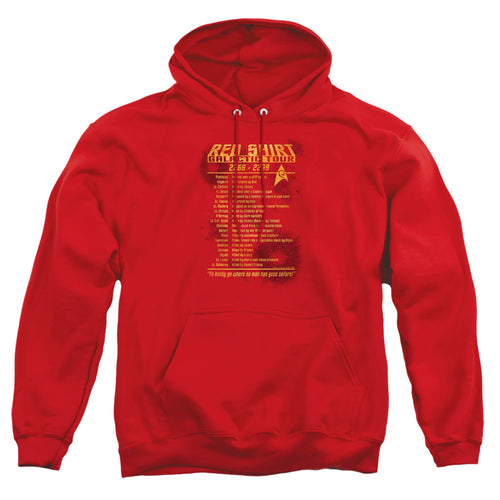 Star Trek Red Shirt Galactic Tour Pullover Hoodie