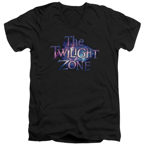 The Twilight Zone Galaxy Logo V-Neck T-Shirt