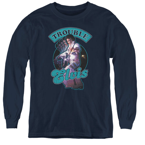 Elvis Presley Total Trouble Youth Long Sleeve T-Shirt