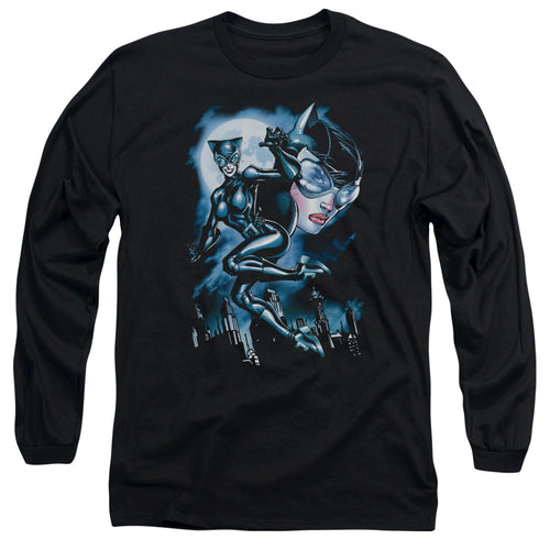 Batman Moonlight Cat Long Sleeve T-Shirt