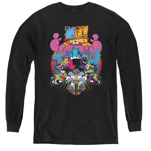 Teen Titans Go! Movie Burst Through Youth Long Sleeve T-Shirt